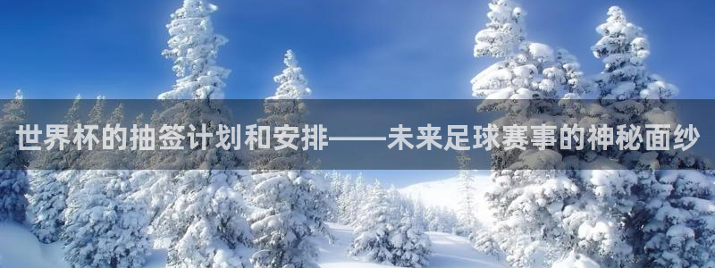 世界杯足球：世界杯的抽签计划和安排——未来足球赛事的神秘面纱